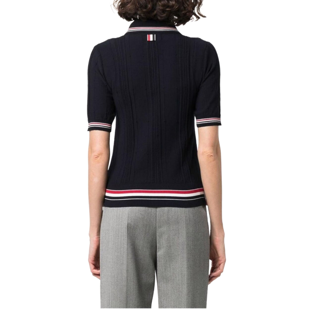 MR.TOM Women Ribbon POLO shirt