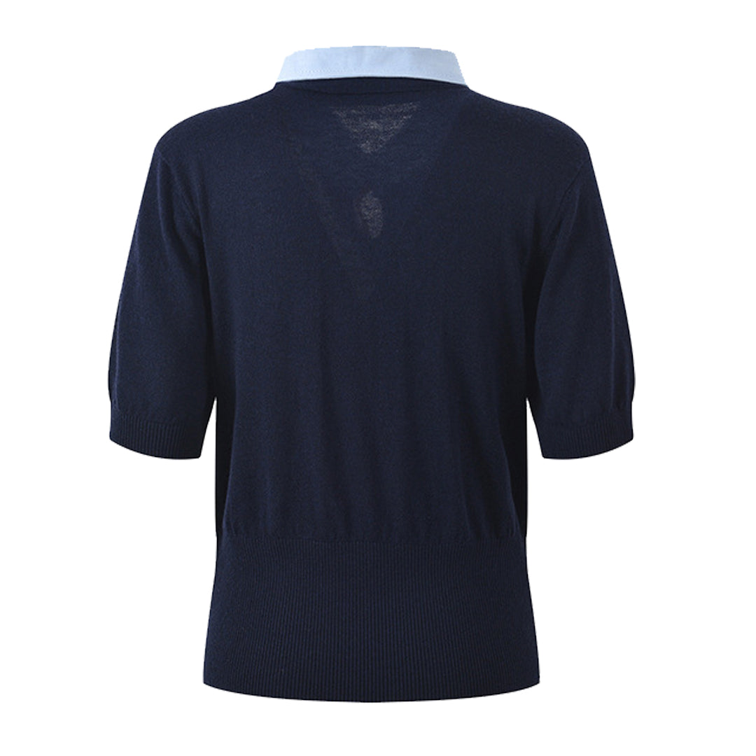MR.TOM Women Ribbon POLO shirt