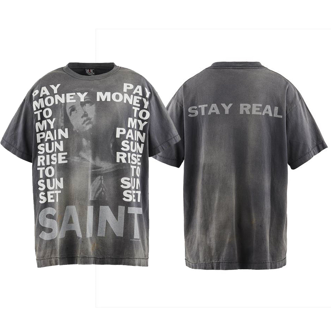 US-Saint Michael Print T-shirt