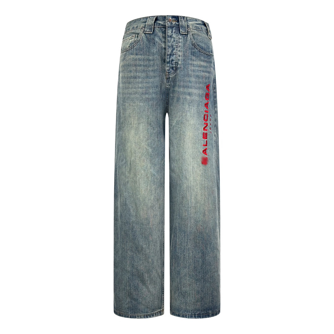 2025SS New Loose Fit LOGO Jeans
