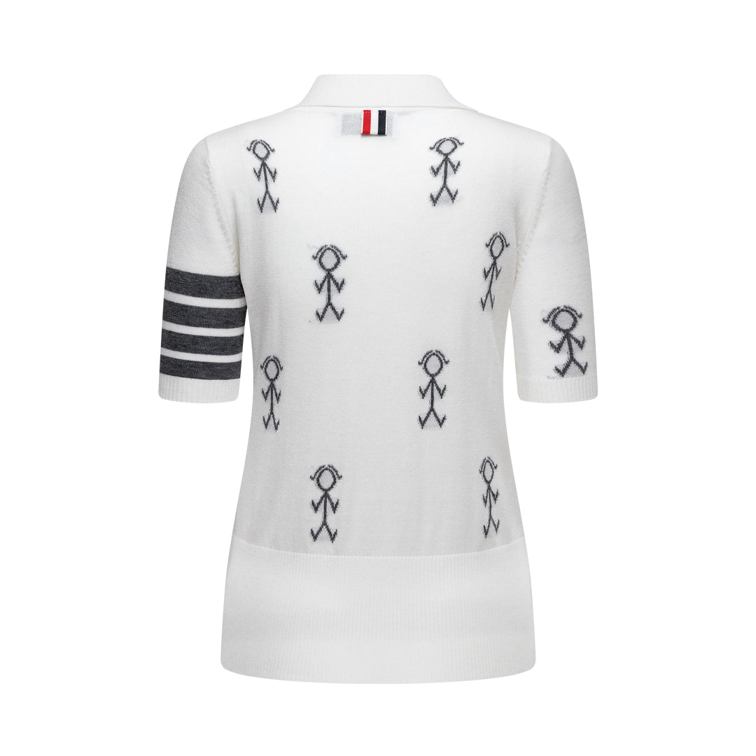MR.TOM Women Stickman POLO shirt