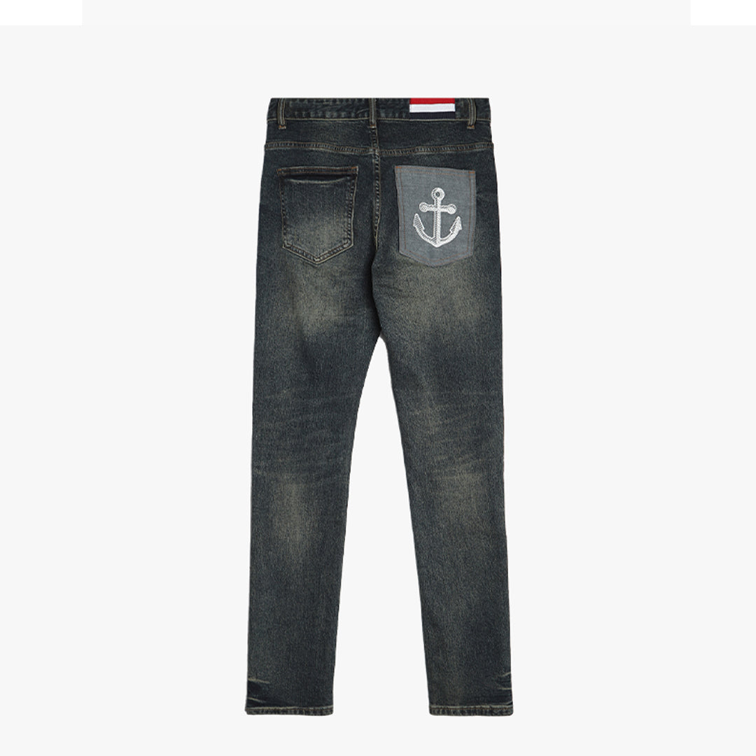 MR.TOM Embroidery Jeans