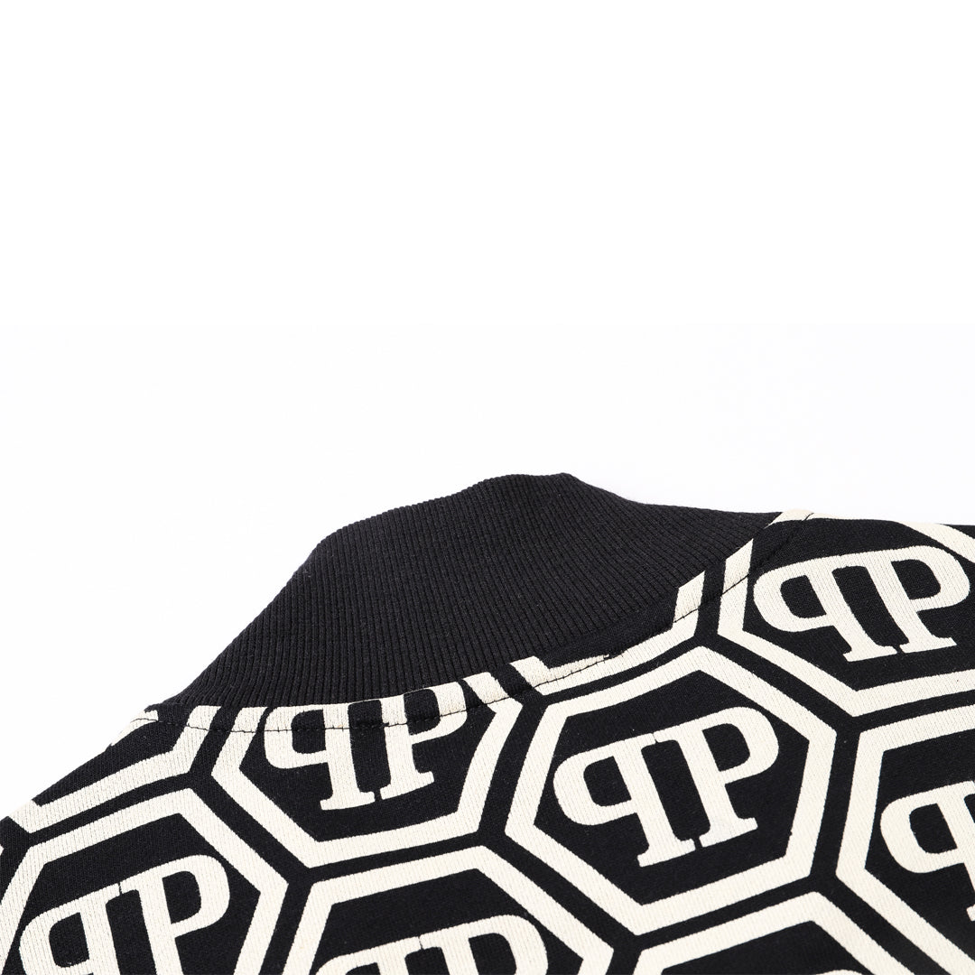 US-LOGO Casual Black Hoodie