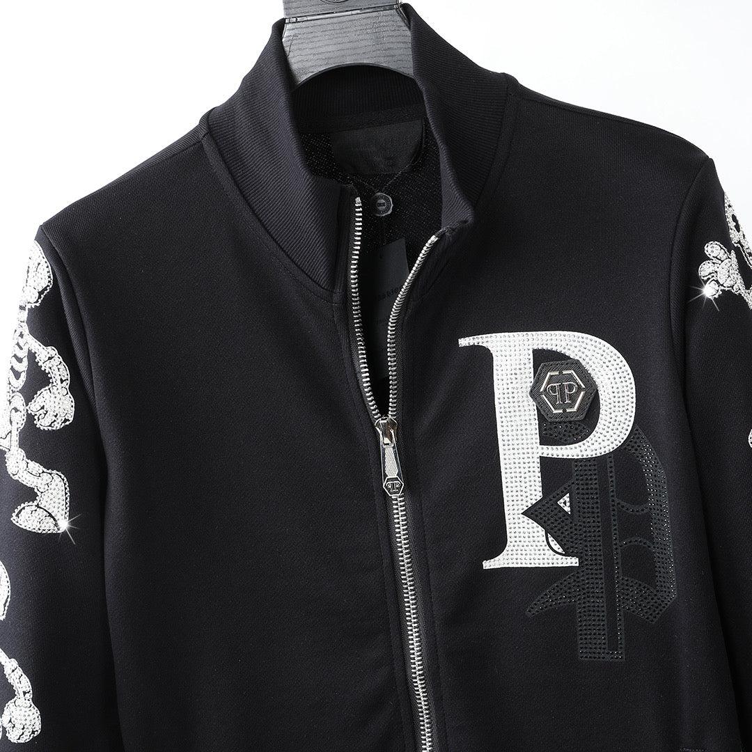 US-LOGO Sports Black Hoodie
