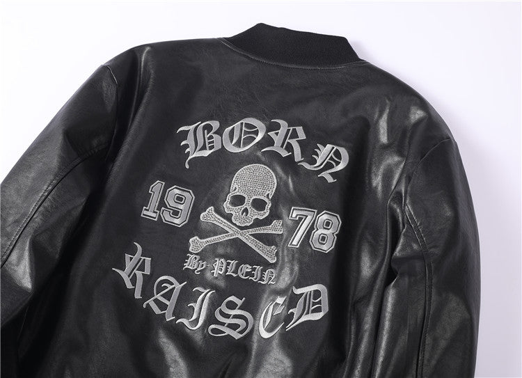 SOLO-LOGO Cowhide Jacket