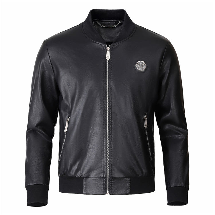 SOLO-LOGO Cowhide Jacket