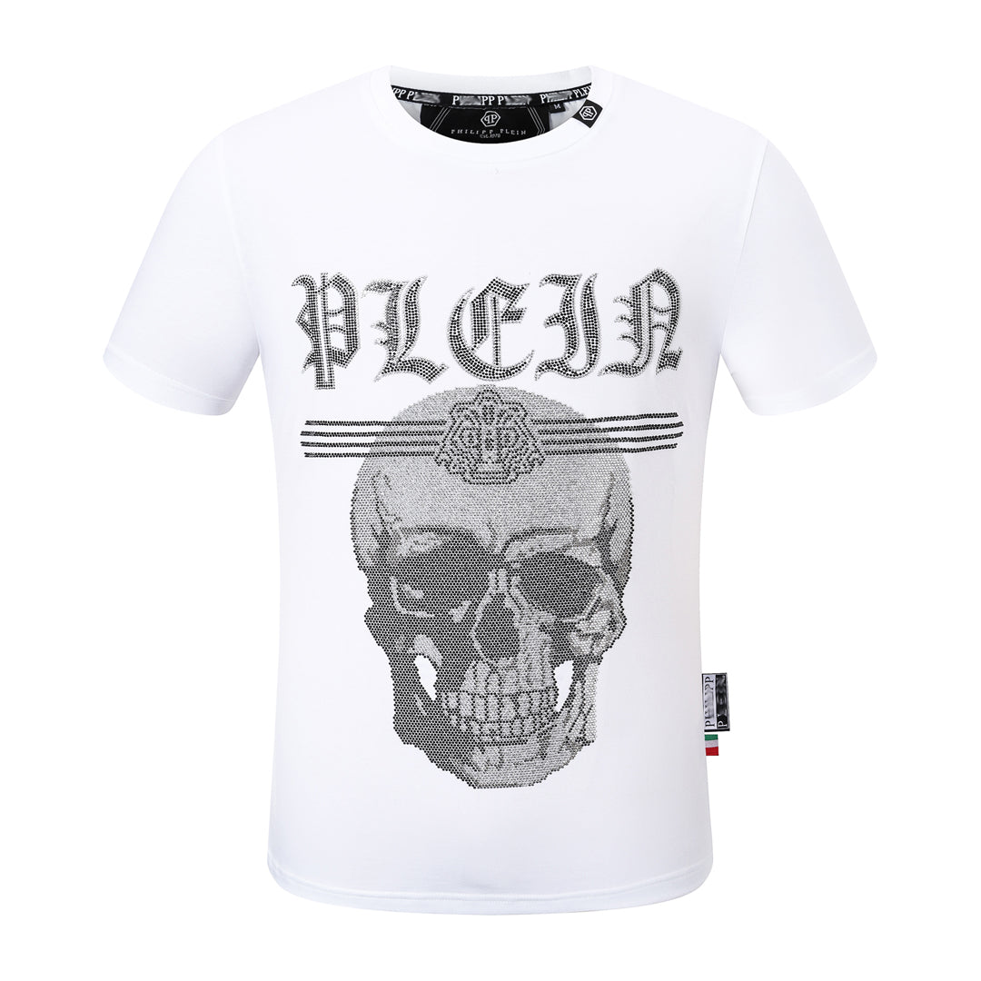 SOLO-Hot stamping Skull T-shirt