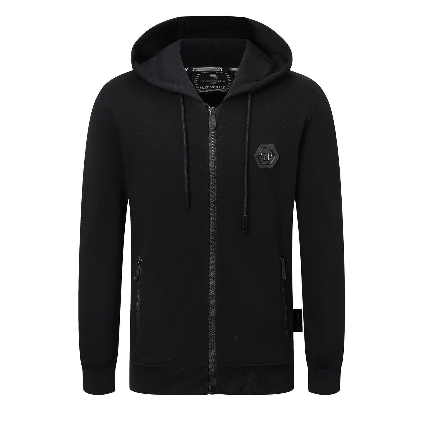 US- LOGO Stand collar Hoodie
