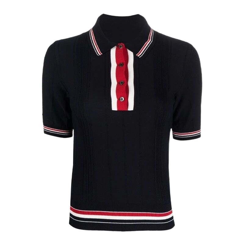 MR.TOM Women Ribbon POLO shirt