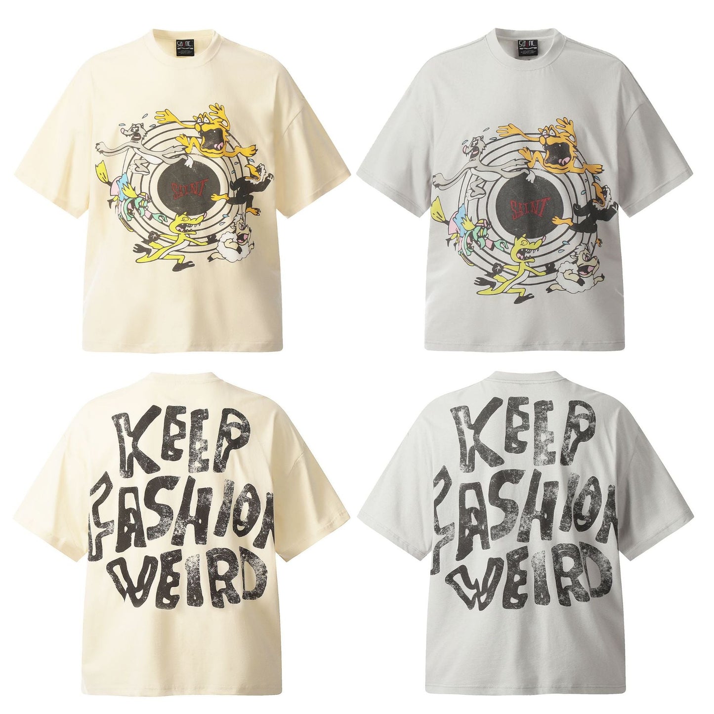 US-Saint Michael 2024ss Print T-shirt