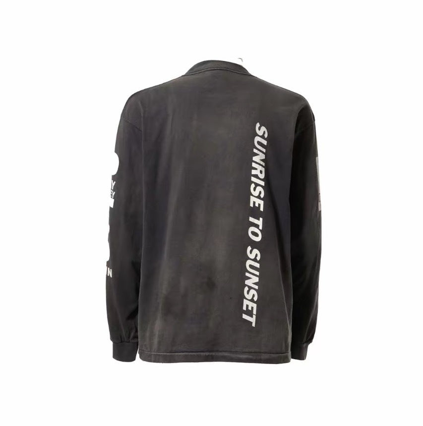 SOLO-Saint Michael Print Long-sleeved T-shirt