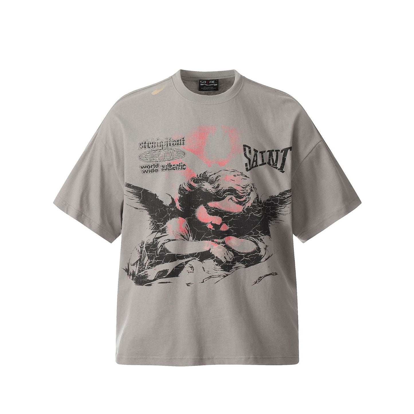 US-Saint Michael 2024ss Print T-shirt
