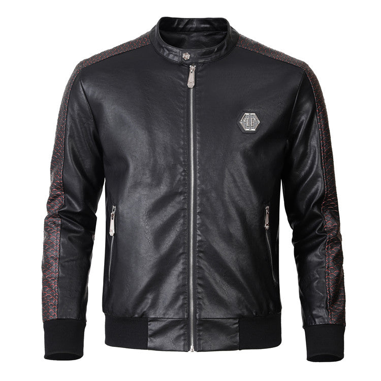 SOLO-Men Cowhide Jacket