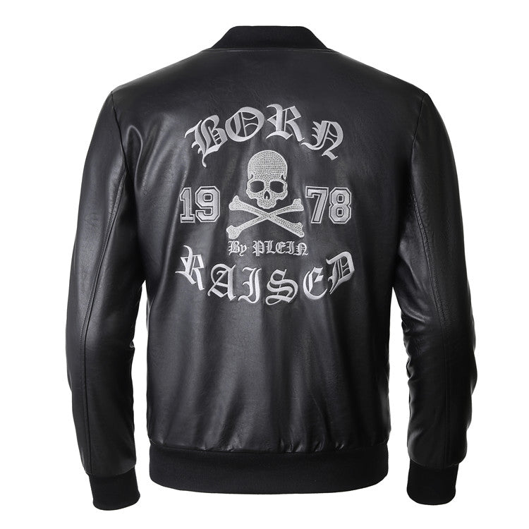 SOLO-LOGO Cowhide Jacket
