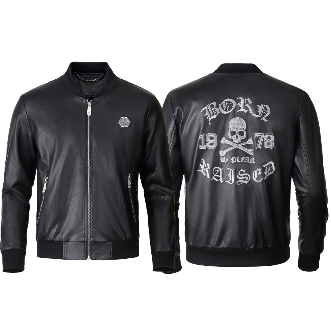 SOLO-LOGO Cowhide Jacket