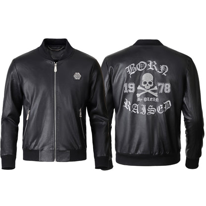 SOLO-LOGO Cowhide Jacket