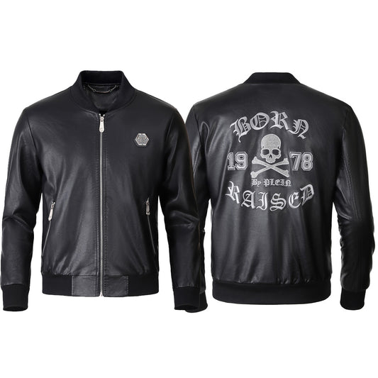 SOLO-LOGO Cowhide Jacket
