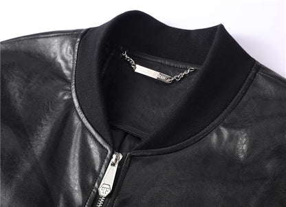 SOLO-LOGO Cowhide Jacket
