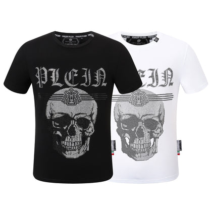 SOLO-Hot stamping Skull T-shirt