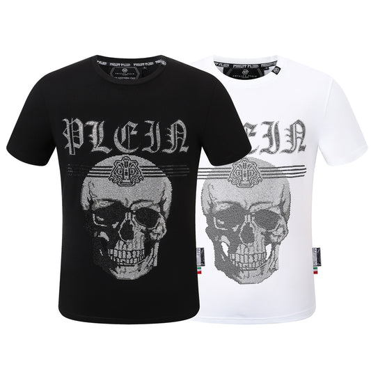 SOLO-Hot stamping Skull T-shirt