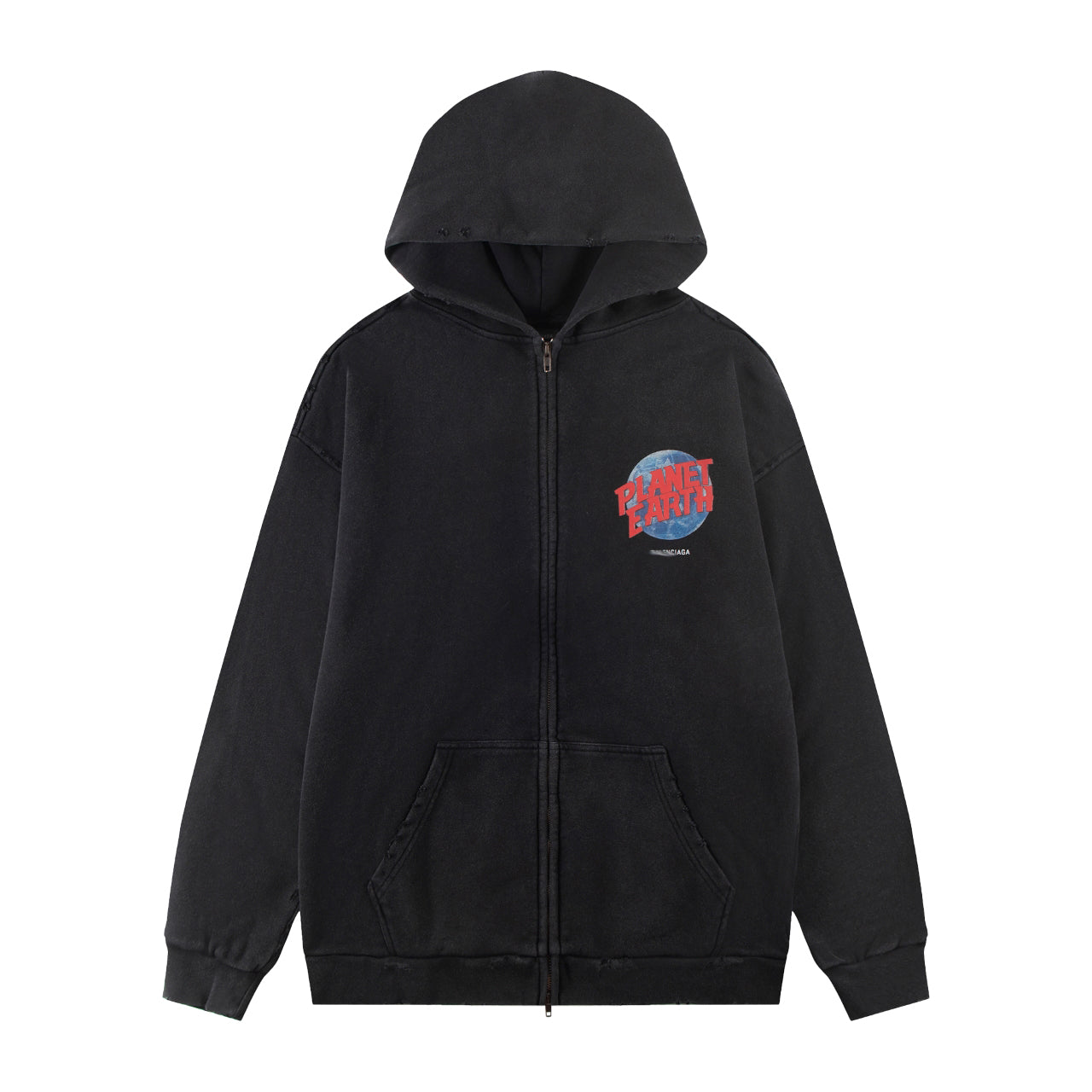 2025 Loose Fit Print Hoodie