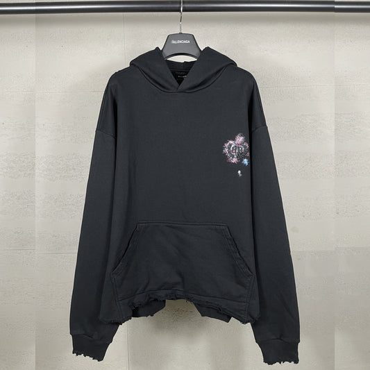 2025SS Distressed Gradient Hoodie