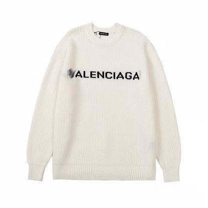 2025ss LOGO  White Knitwear