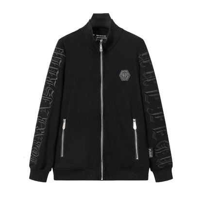US-LOGO Sports Black Hoodie