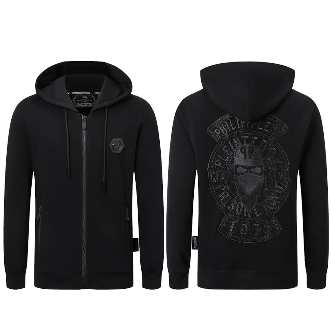 SOLO- LOGO Stand collar Ｈoodie