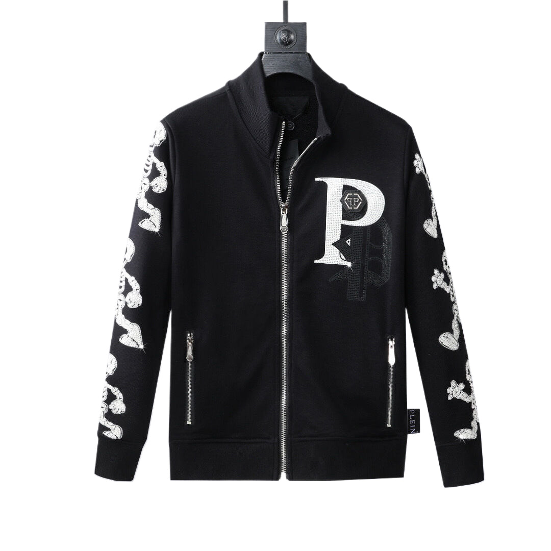 US-LOGO Sports Black Hoodie