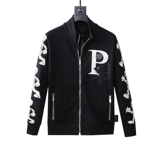 US-LOGO Sports Black Hoodie