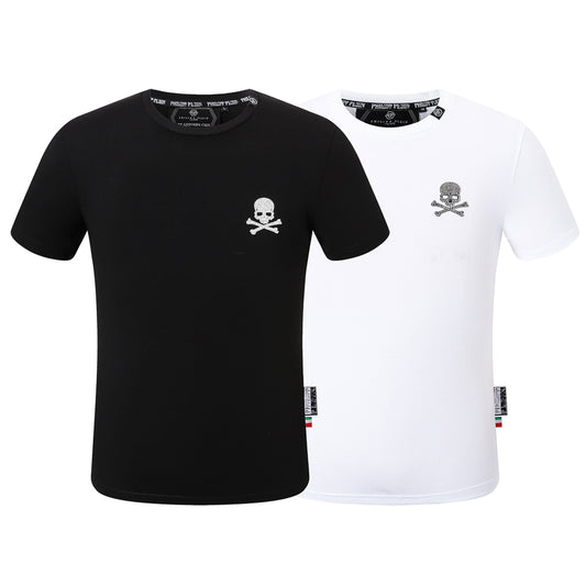 SOLO-Hot stamping Skull T-shirt