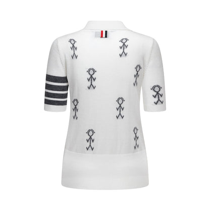 MR.TOM  Women Stickman POLO shirt