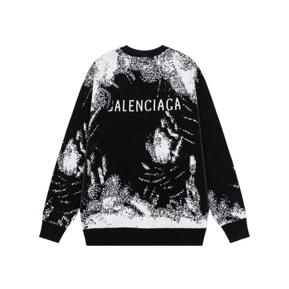 2025ss Man Graffiti Wool Sweater