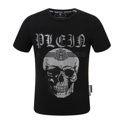 SOLO-Hot stamping Skull T-shirt
