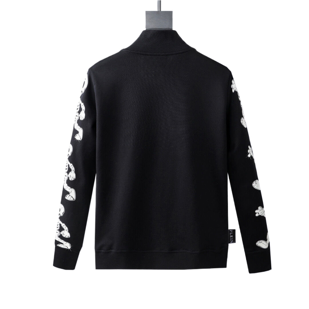 US-LOGO Sports Black Hoodie