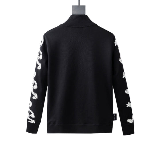 US-LOGO Sports Black Hoodie