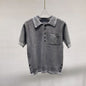 MR.TOM  Women stripe POLO shirt