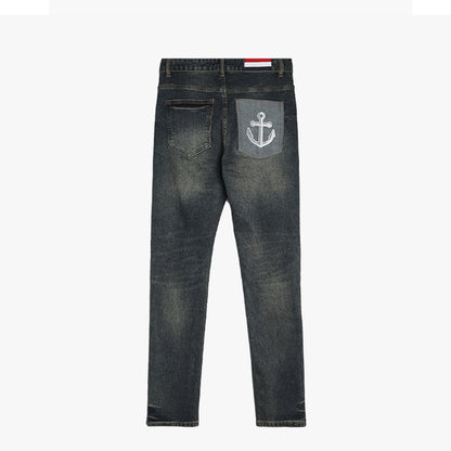 MR.TOM Embroidery Jeans