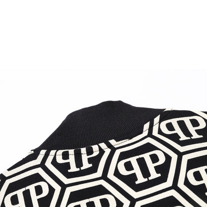 US-LOGO Casual Black Hoodie