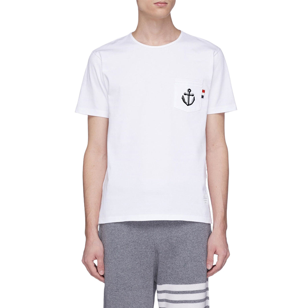 MR.TOM Anchor Embroidery  T-shirt