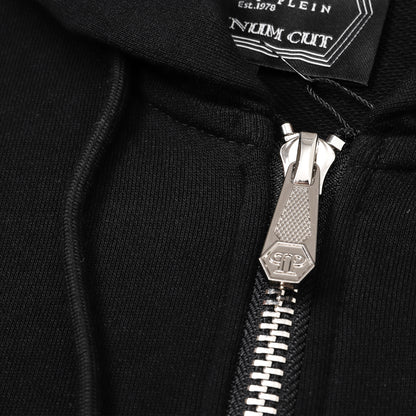 US-LOGO Casual Black Hoodie