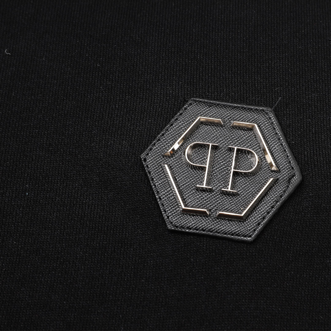 US-LOGO Casual Black Hoodie