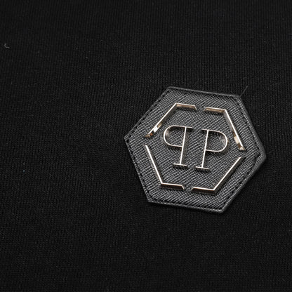 US-LOGO Casual Black Hoodie