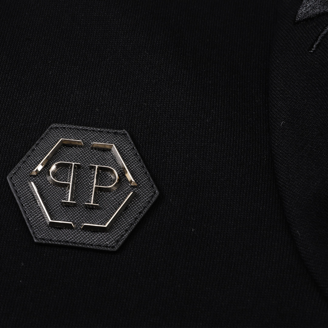 US-LOGO Sports Black Hoodie