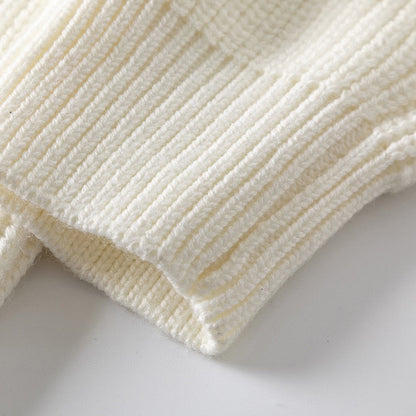 2025ss LOGO  White Knitwear