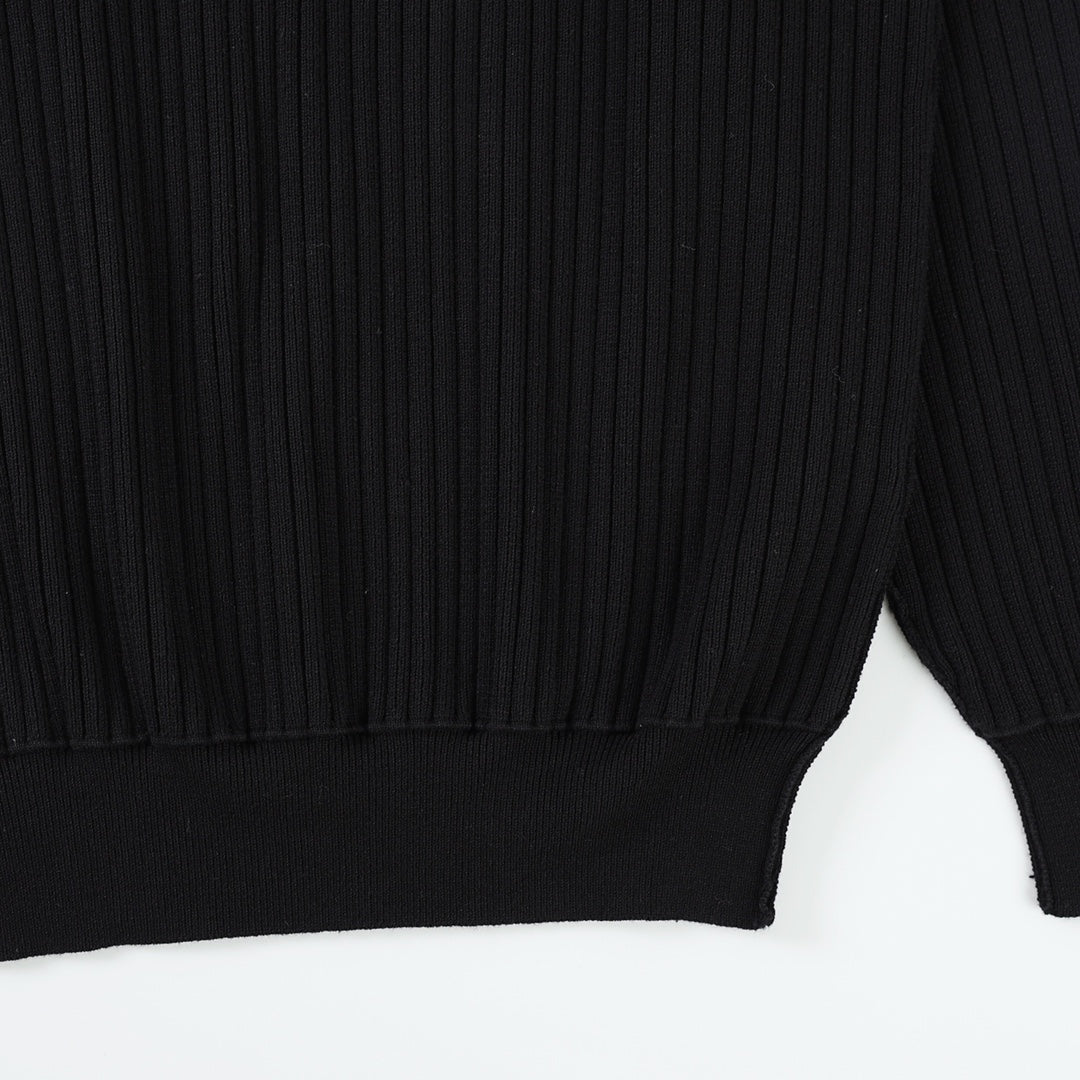 2025ss Man Black logo Sweater