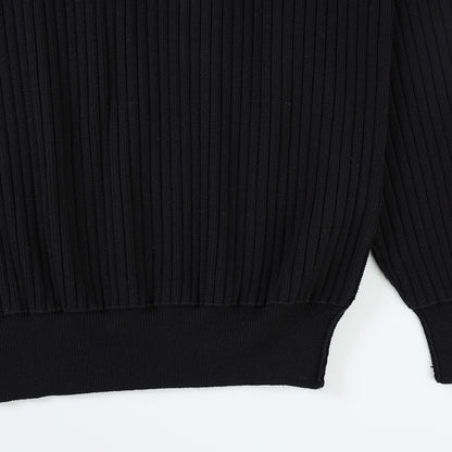 2025ss Man Black logo Sweater