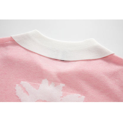 MR.TOM  Women Flowers POLO shirt