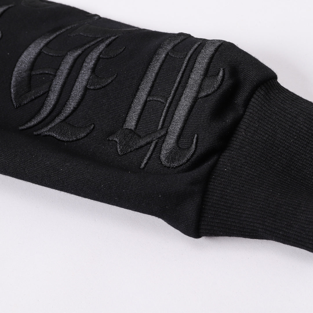 US-LOGO Sports Black Hoodie